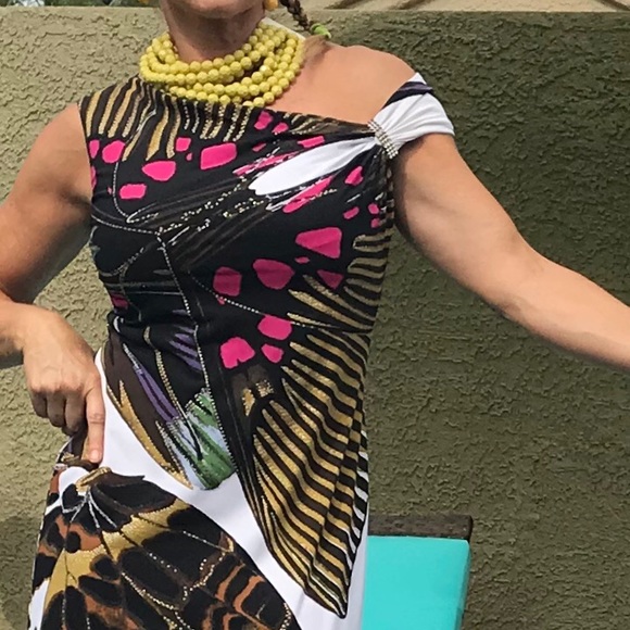 Roberto Cavalli Abstract mini embellished Dress - Picture 2 of 9